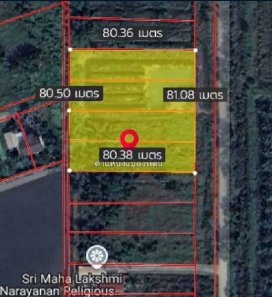 ขายที่ดินปทุมธานี รังสิต ธรรมศาสตร์ : ขายที่ดิน ผังสีชมพู คลอง 7 ธัญบุรี ห่างถนน รังสิต-นครนายก เพียง 1.4 กม.  เนื้อที่  4 ไร่  12,000,000 บาท