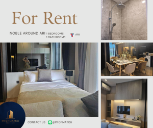 For RentCondoAri,Anusaowaree : Condo for rent near Ari BTS, Noble around ari, fully furnished