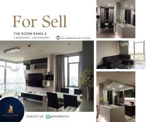 For SaleCondoSiam Paragon ,Chulalongkorn,Samyan : 🏙️ BEST DEAL FOR BUY | The Room Rama 4 2 Bedrooms 2 Bathrooms 80 sq.m. - 14.99 M฿ Tel.0909426442 K.Film