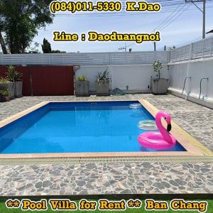 For RentHouseRayong : *** #Pool Villa for Rent *** Ban Chang - Near #Phla Beach