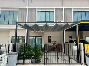 For RentTownhouseBangna, Bearing, Lasalle : N 1191 2-storey townhouse, Patio Bangna - Wongwaen