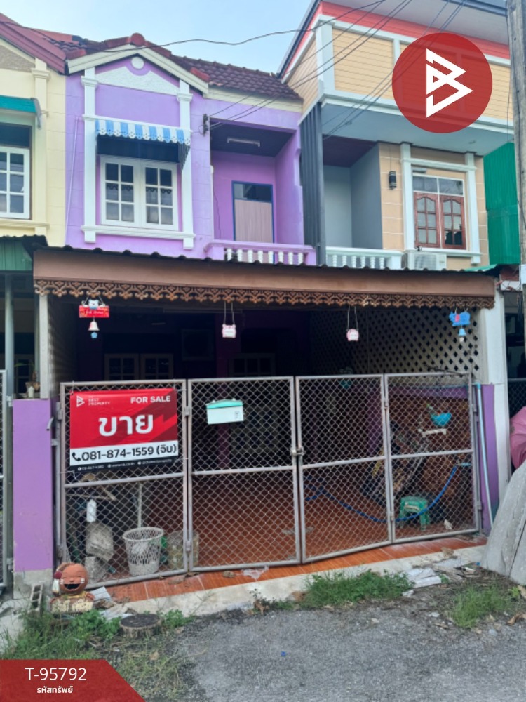 For SaleTownhouseSamut Songkhram : Townhouse for sale, area 16 square wah, Ban Prok, Samut Songkhram