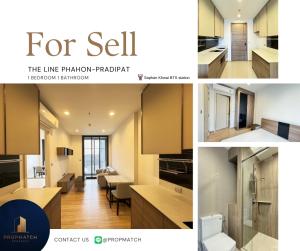 For SaleCondoSapankwai,Jatujak : ⚡️Price drop!! Cheapest in the project⚡️The Line Phahol-Pridipat (1 bedroom, 34 sq m.) Ready to move in, fully furnished!! Price only 4.49 million baht. Tel.0981315848 @propmatch