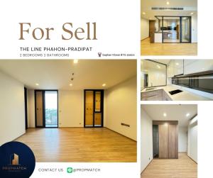 For SaleCondoSapankwai,Jatujak : 🫰🏻The largest room, cheapest price🫰🏻The Line Phahol-Pridipat (2 bedrooms, 65 sq m.) High floor, good view, ready to move in!! Price only 10.99 million baht. Tel.0981315848 @propmatch