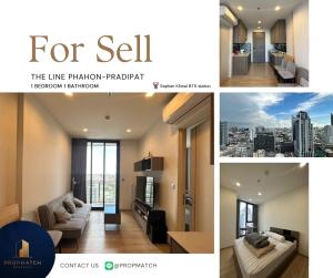 For SaleCondoSapankwai,Jatujak : ⏰ Dont miss out on the cheapest price in the project ⏰ The Line Phahol-Pridipat (1 bedroom, 34 sq m.) High floor, great view, fully furnished!! Price only 5.19 million baht. Tel.0981315848 @propmatch