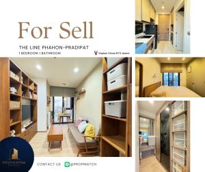 For SaleCondoSapankwai,Jatujak : ✨Wow price, super decorated room✨The Line Phahol-Pridipat (1 bedroom, 34 sq m.) High floor, great view, fully furnished!! Price only 5.15 million baht. Tel.0981315848 @propmatch