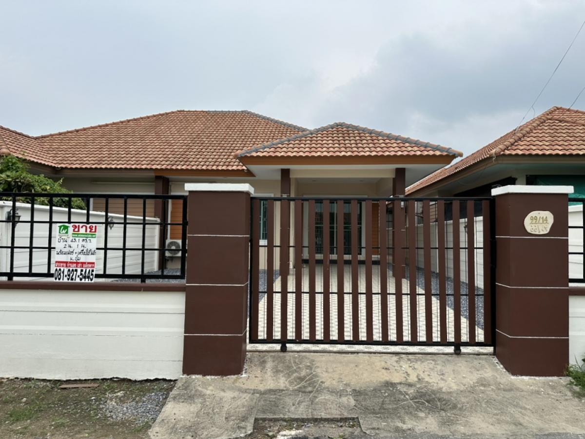 For SaleHouseNakhon Pathom : For sale: single-storey twin house, size 43.10 sq m, 2 bedrooms, 1 bathroom, Soi Thesaban 14/4, T. Thammasala, A. Mueang, Nakhon Pathom Province