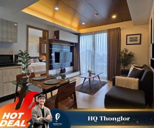 For RentCondoSukhumvit, Asoke, Thonglor : For rent 🔥 HQ Thonglor 🔥 Beautifully decorated room, fully furnished, ready to move in // For more information, contact LineID:@promptyou5