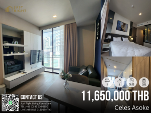 For SaleCondoSukhumvit, Asoke, Thonglor : For Sale Celes Asoke 1 Bed 1 Bath 50.16 Sqm. 1x Floor Special discount Only 11.65 MB