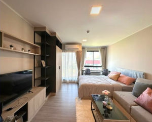 For RentCondoPathum Thani,Rangsit, Thammasat : Condo for rent (corner room) Dcondo Campus Hideaway Rangsit (Dcondo Campus Hideaway Rangsit) near Thammasat University, Rangsit Center, fully furnished, ready to move in