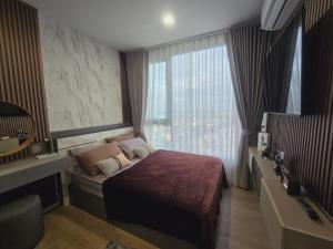 For RentCondoRamkhamhaeng, Hua Mak : 🌸FOR RENT>> Modiz Rhyme Ramkhamhaeng>> 27th floor, corner room, size 35 sq m., beautiful view, fully furnished, next to the MRT Ramkhamhaeng Station #LV-MO777