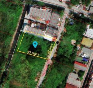 For SaleLandNonthaburi, Bang Yai, Bangbuathong : Vacant land near Nam Airport, good location, area 324 sq m., Soi Nonthaburi 46 (Thai Yanon 16/2)