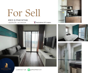 For SaleCondoRatchathewi,Phayathai : 🏙️ BEST DEAL FOR SELL | IDEO Q Phayathai 1 Bedroom 1 Bathroom 35 sq.m. - 5.79 M฿ Tel.0909426442 K.Film