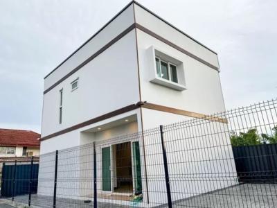 For RentHouseBang kae, Phetkasem : Newly built 2-storey detached house, modern style, for rent, “Yu Dee Mee“, Mongkol House No. 9, Bang Khae area