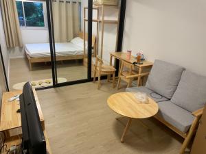 For RentCondoChaengwatana, Muangthong : New room for rent, ready to move in, Mori Condo Muang Thong Thani