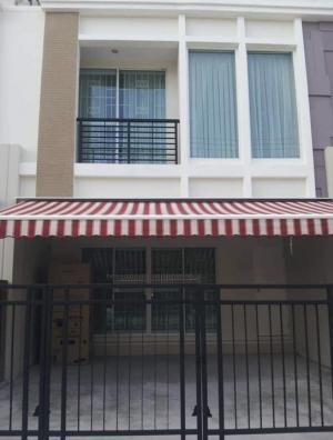 For RentTownhouseLadkrabang, Suwannaphum Airport : 2-storey townhouse with furniture, Klang Muang Wongwaen-On Nut Village