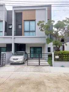 For RentTownhouseBangna, Bearing, Lasalle : Townhouse for rent, Pleno Sukhumvit-Bangna 2, garden view, near Mega Bangna