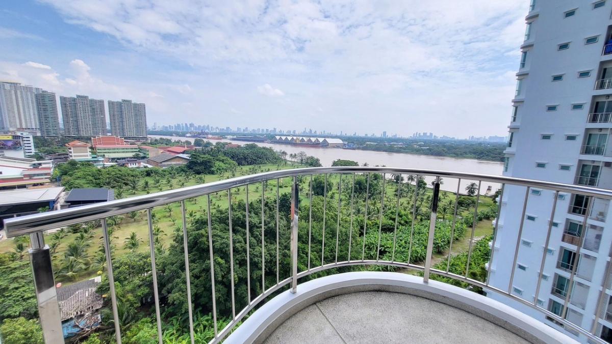 For RentCondoRama3 (Riverside),Satupadit : For rent: Condo Supalai Riva Grand Rama 3, a condo on the banks of the Chao Phraya River in the Rama 3 area 🔥