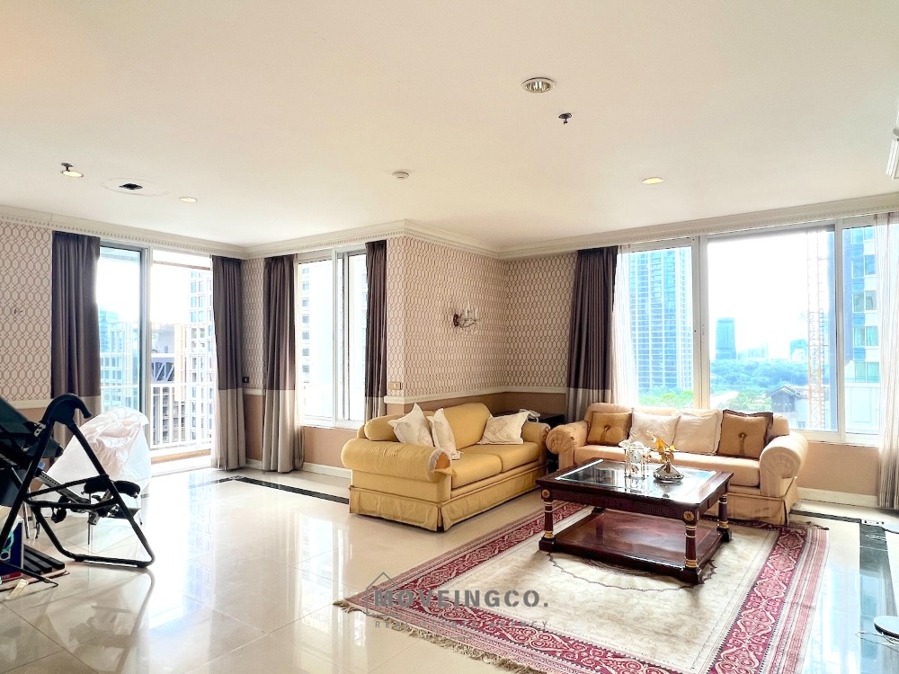 For SaleCondoWitthayu, Chidlom, Langsuan, Ploenchit : 3 Beds condo in langsuan near Chidlom BTS, Lumpini Park, One Bangkok