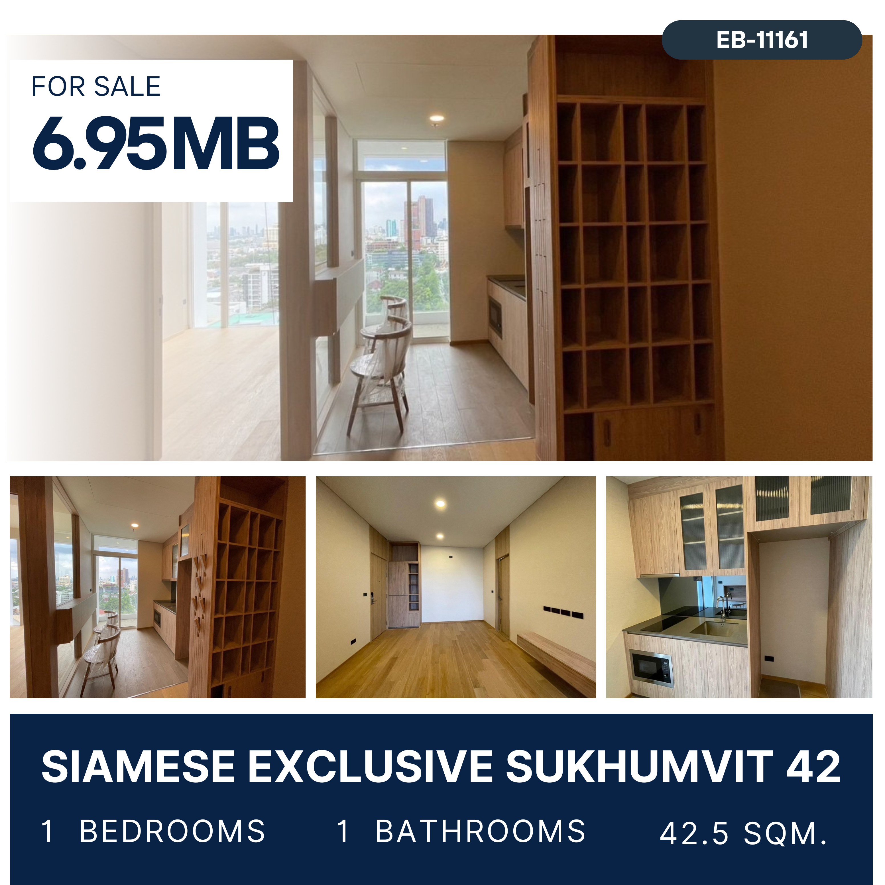 ขายคอนโดสุขุมวิท อโศก ทองหล่อ : Siamese Exclusive Sukhumvit 42 ราคาดีที่สุดในตึก คอนโดฟีลโรงแรม ห้องใหม่ไม่เคยอยู่ วิวโล่งไม่บล็อก