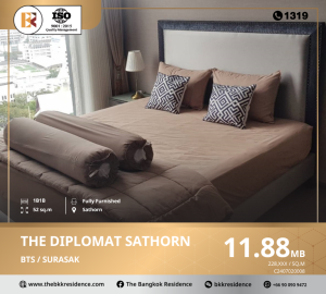 ขายคอนโดสาทร นราธิวาส : คอนโด THE DIPLOMAT สาทร ติดรถไฟฟ้า BTS สุรศักดิ์