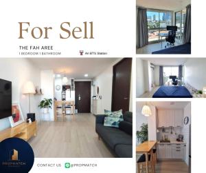 For SaleCondoAri,Anusaowaree : ⚡️Price drop!! Cheapest in the project⚡️The Fah Aree (1 bedroom, 1 bathroom, 46 sq m.) High floor, great view, fully furnished!! Price 4.99 million baht. Tel.0981315848 @propmatch