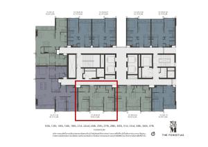 For SaleCondoBangna, Bearing, Lasalle : For sale Whizdom The Forestias (Petopia) pets allowed, high floor, south facing, garden view, 58.46 sq.m., 2 bedroom @9.92 MB