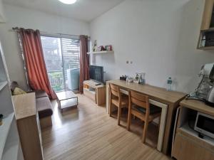 For RentCondoRatchadapisek, Huaikwang, Suttisan : Condo for rent, A Space Play Ratchada-Sutthisan, Building A, 4th floor *with washing machine*, fully furnished, ready to move in