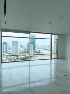 For RentCondoSathorn, Narathiwat : 2BR/3BA Four Seasons Private Residences | 25th Floor | 137.13 Sq.m. | 250K Baht/Month | Unfurnished Condo | Chao Phraya River View | Pets Allowed