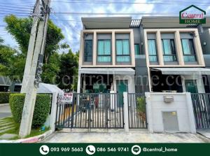 For SaleTownhouseSamut Prakan,Samrong : Townhome Pleno Sukhumvit - Bangna, end unit