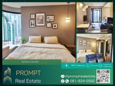 For RentCondoSukhumvit, Asoke, Thonglor : PPV AB05524 - Ashton Asoke - 35.5 sqm - MRT Sukhumvit / BTS Asoke / Terminal21