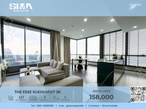 For RentCondoSukhumvit, Asoke, Thonglor : For rent ☁️The Esse Sukhumvit 36☁️Beautiful room, luxury condo, new furniture, complete with electrical appliances☀️