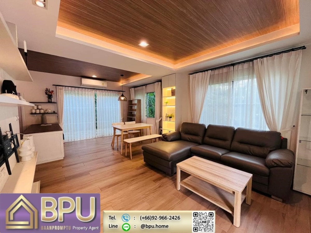 For RentTownhouseBangna, Bearing, Lasalle : **Small Pets allowed 3 Bedrooms Townhome Corner Unit for Rent ** Indy Bangna-Ramkhamhaeng2 Near Mega Bangna