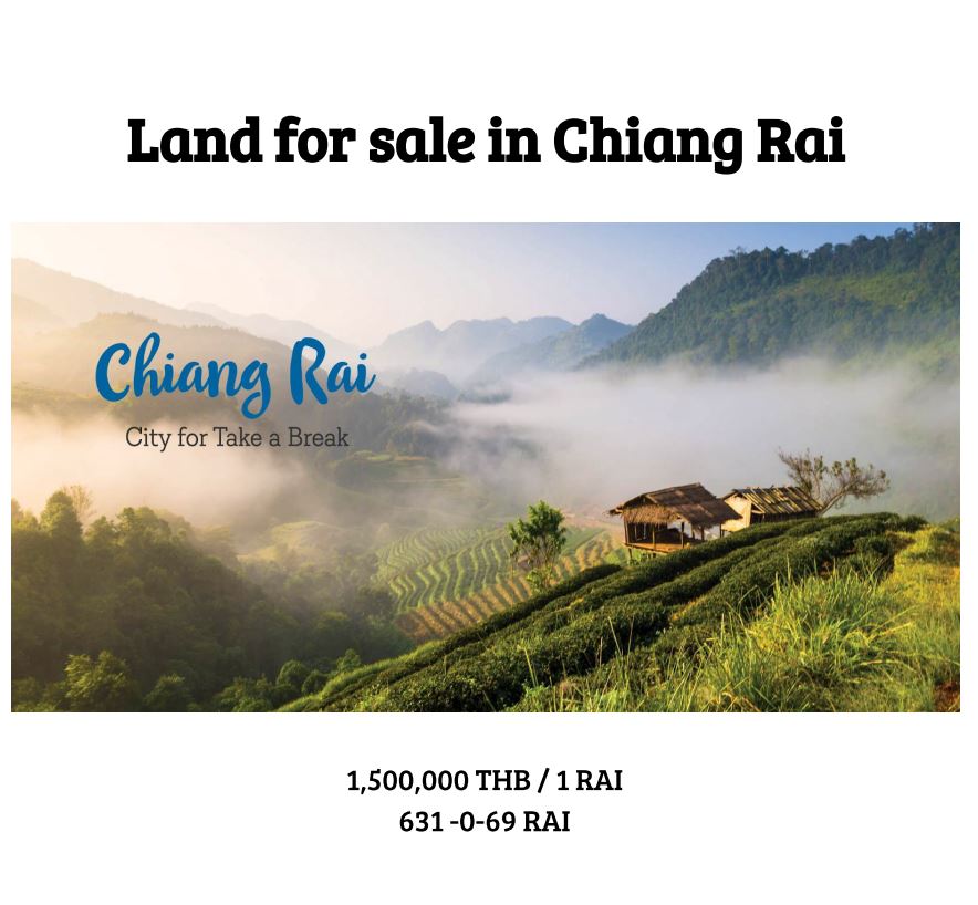 For SaleLandChiang Rai : 🌿 Land for sale in Chiang Rai, Wiang Chai District 🌿