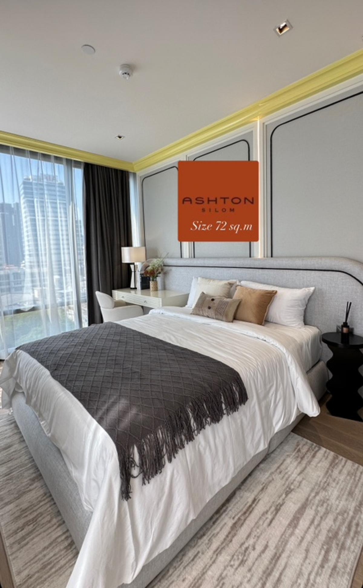 For SaleCondoSilom, Saladaeng, Bangrak : For sale: 2-bedroom unit from the Ashton Silom project, beautifully decorated. Make an appointment to view the project at 085-9455-666 (Ferritt).