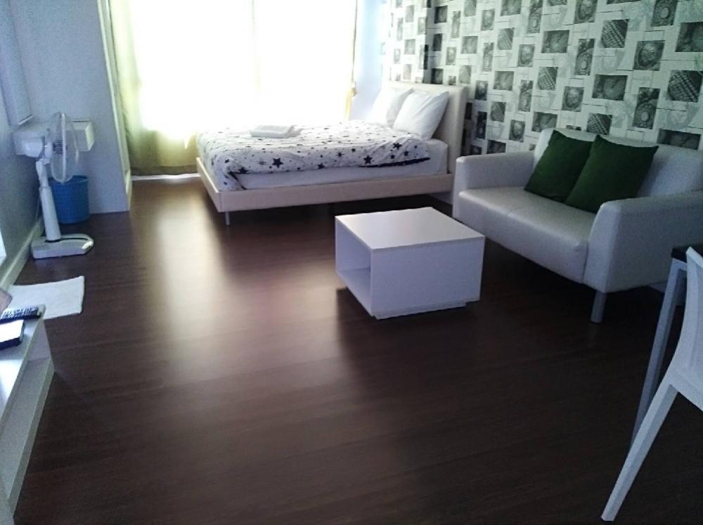 For SaleCondoCha-am Phetchaburi : Thew Lom Condo for sale fully furnished, mattress, complete electrical appliances such as refrigerator, TV, microwave, additional installation of bathroom glass doors. retractable window screen