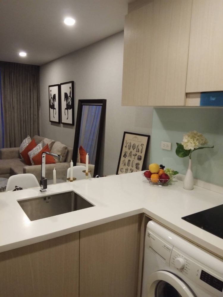 For RentCondoOnnut, Udomsuk : 🛟Condo for rent Serio Sukhumvit 50 near BTS On Nut 34 sq m. Beautiful room with washing machine only 17000-