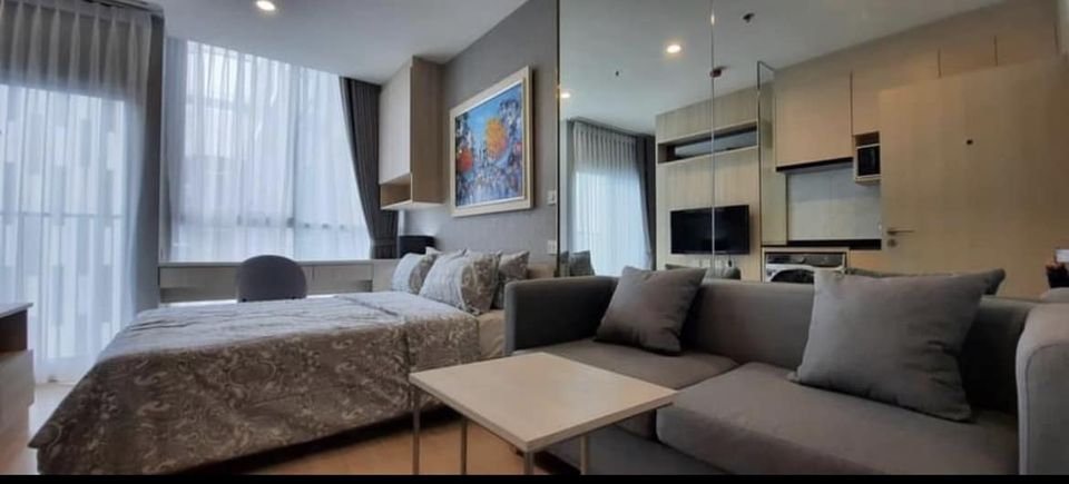 For RentCondoRatchadapisek, Huaikwang, Suttisan : #Condo for rent Noble Revolve Ratchada - Studio room, 1 bathroom, 36th floor, room size 22 sq m,