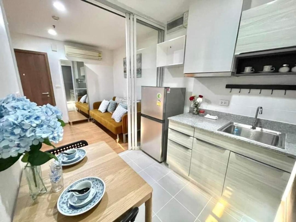 For RentCondoOnnut, Udomsuk : 🛟Condo for rent: The Base Sukhumvit 77, near BTS On Nut, 1 bedroom, 30.34 sq m, beautiful room, fully furnished, only 14,000-