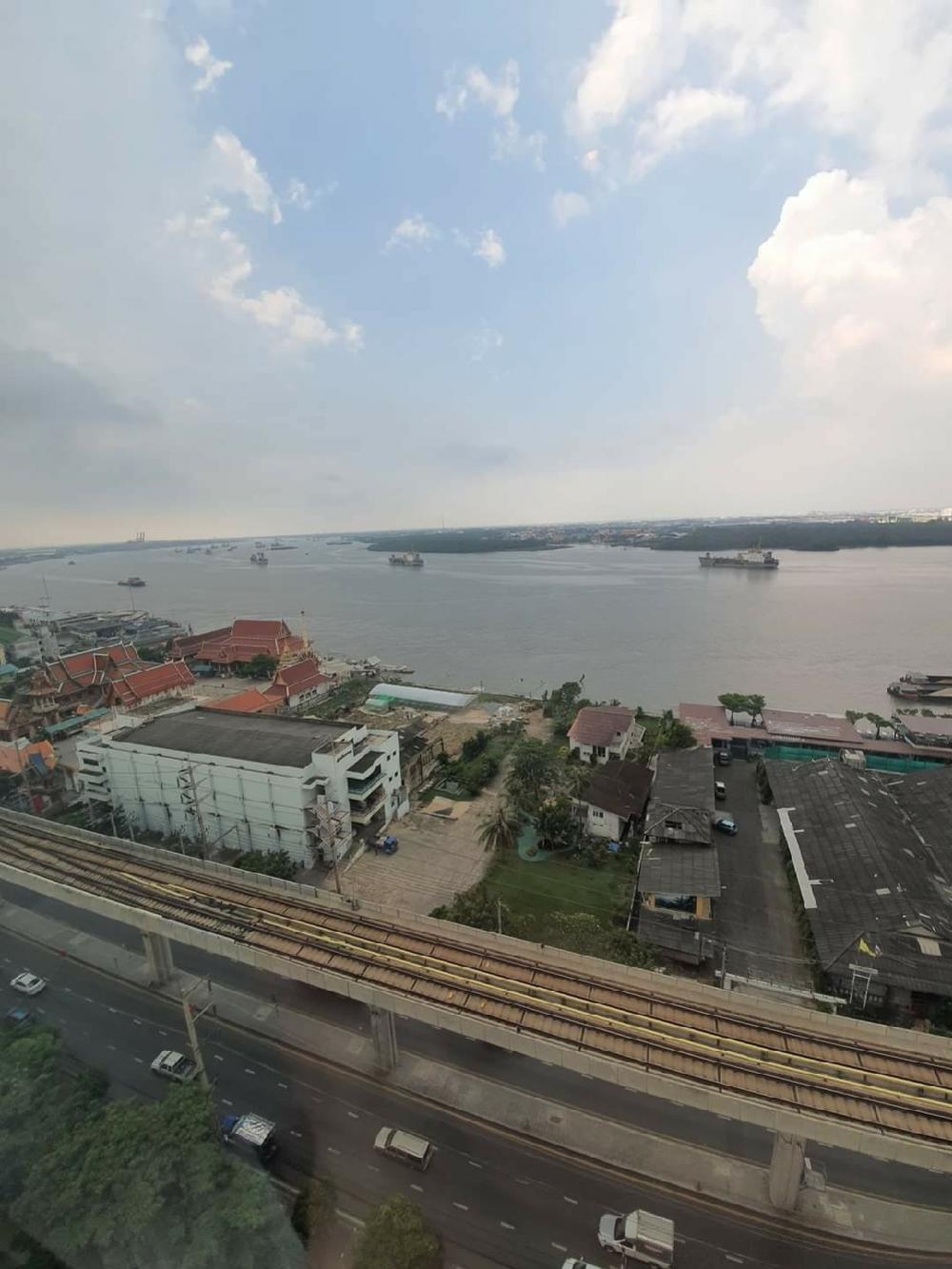 For SaleCondoSamut Prakan,Samrong : b3792 Condo for sale, 2 bedrooms, river view, Knightbridge Sky River Ocean.