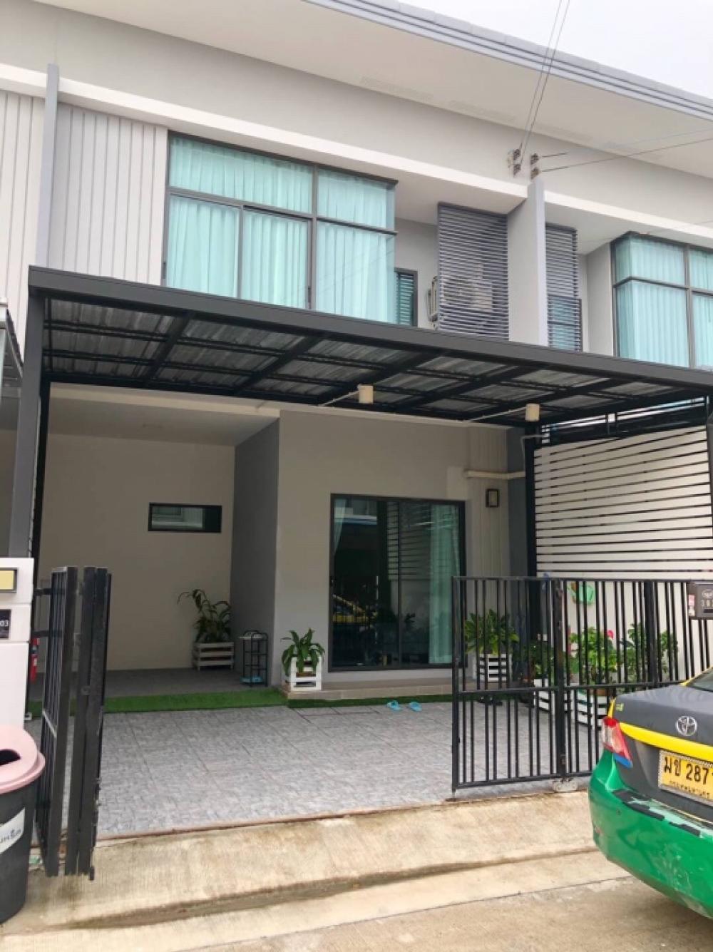 For RentTownhouseSamut Prakan,Samrong : New townhome for rent, Pruksa Ville 97 Ring-On Nut, 3 bedrooms, 2 bathrooms, 20 square wa, fully furnished, electrical appliances, 16,000 / month