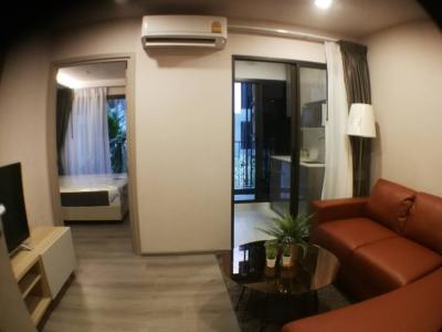 For SaleCondoRattanathibet, Sanambinna : Sale2.1m/Rent10,000 The POLITAN BREEZE @ MRT Phra Nang Klao Bridge station 29.63sqm fully furnished , 1 bedroom 1 bathroom 1 Living room 1 Kitchen room 3th Floor.