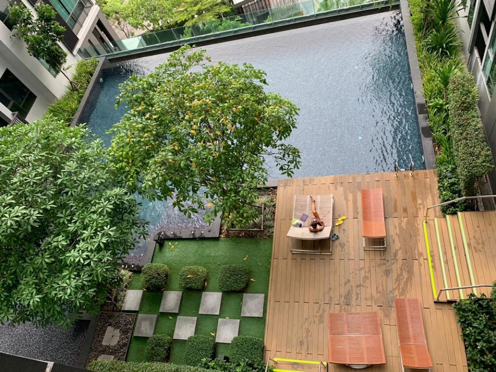 For SaleCondoSukhumvit, Asoke, Thonglor : Rhythm Sukhum36-38, cheap sale, beautiful room, good layout, cheap price, pool view, can be rented all the time, only 5.69 million baht.