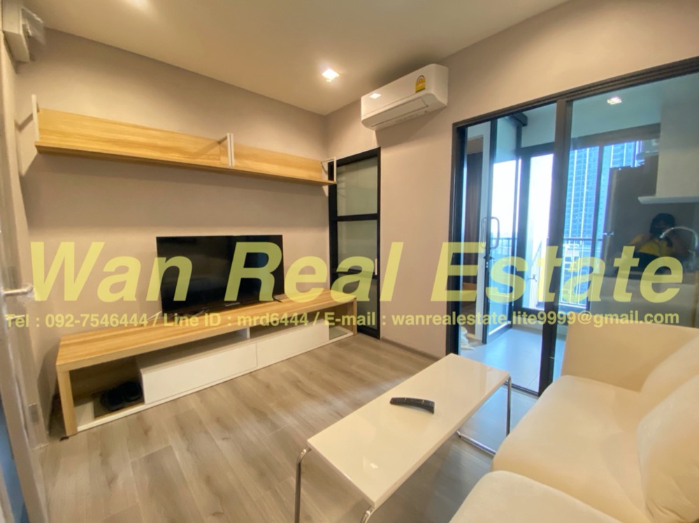 For RentCondoRattanathibet, Sanambinna : Condo for rent, politan aqua, 11th floor, corner room, garden view, fully furnished pool, affordable price, new room