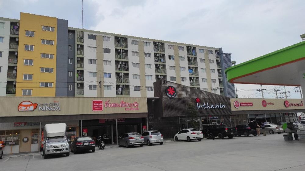 For SaleCondoLadkrabang, Suwannaphum Airport : Condo for sale, Lumpini Romklao-Suvarnabhumi, 22 sq m., Building A2, 7th floor, corner room, price 1,300,000 baht.