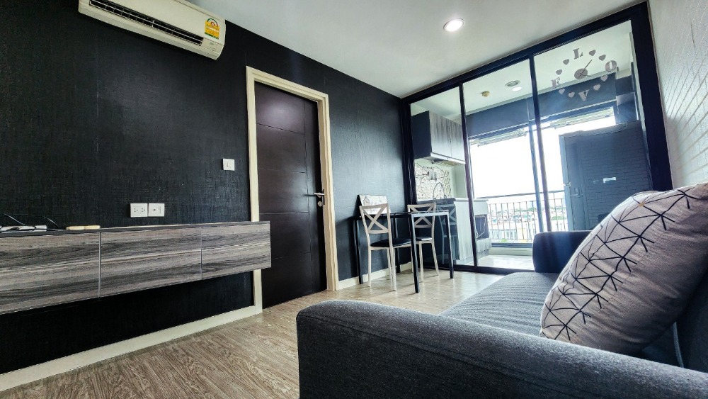 For RentCondoBangna, Bearing, Lasalle : 🛟Condo for rent Villa lasalle Sukhumvit 105 near BTS Bearing, 1 bedroom, size 32.32 sq m., beautiful room, fully furnished, washing machine, only 9500-