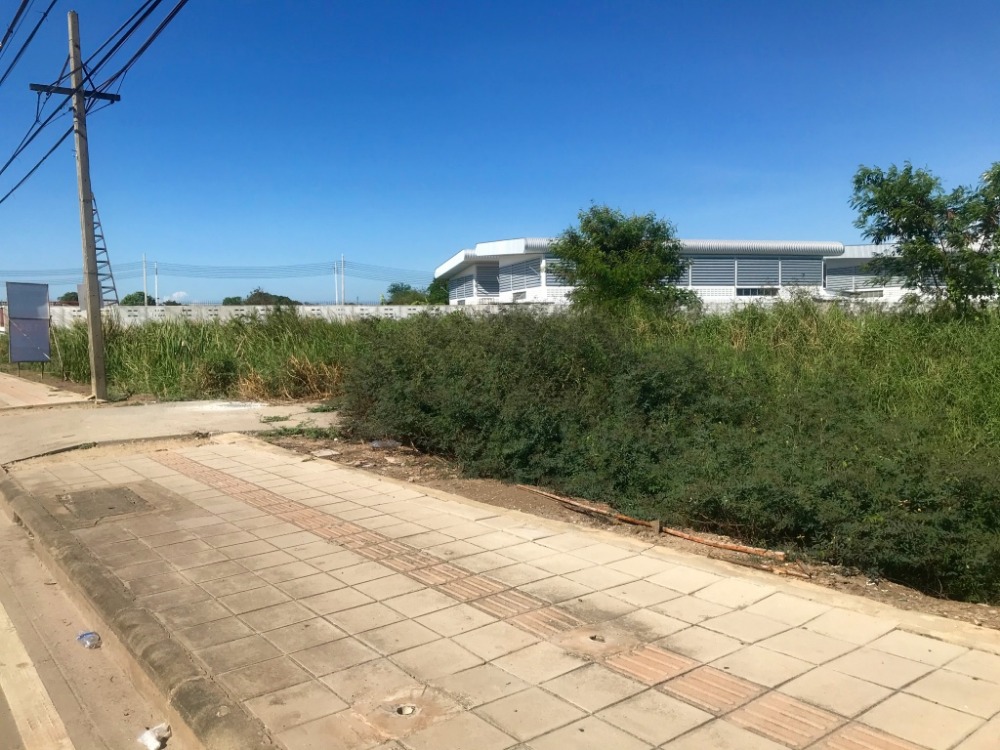 For SaleLandLadkrabang, Suwannaphum Airport : Land on Chalong Krung Road, 16 rai, behind Lam Phakchi Canal, 76 meters wide, near Lat Krabang Industrial Estate