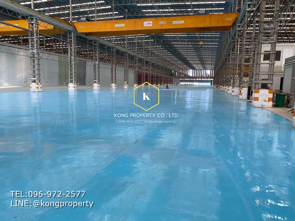 For RentFactoryRathburana, Suksawat : Factory/warehouse for rent 10,000 sq.m. *share rent* with crane 10 tons, Phra Pradaeng District, Samut Prakan Province