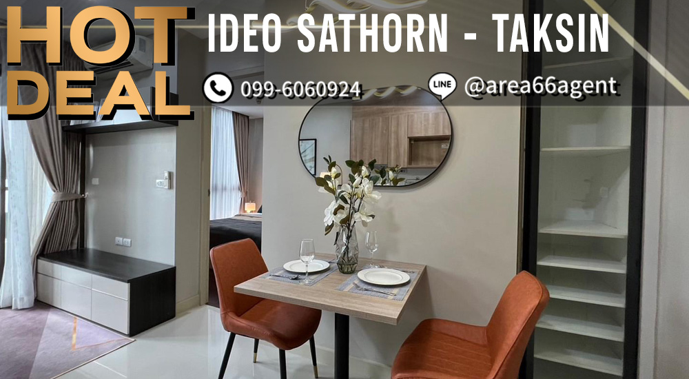 For SaleCondoWongwianyai, Charoennakor : 🔥 For sale!! Condo IDEO Sathorn-Taksin