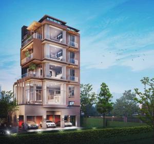 For SaleHouseRama9, Petchburi, RCA : Project “Seacon Residence Luxury Edition“, 6-storey detached house, high-end, Soi Soonvijai 2 Developed under the concept of Urban Villa, a luxury home in the heart of the city with high privacy.